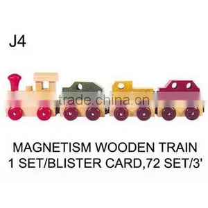 TOYS FOR KID (J4) MAGNETISM WOODEN TRAIN thumbnail-1