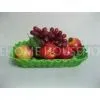 Green PP Rattan Fruit Basket Hand Woven Handicraft Hotel Use thumbnail-1