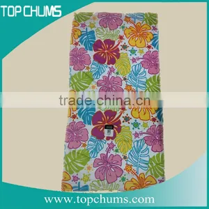 No Minimum Custom Stock Flower Printed Softextile Cotton Towels Beach Double for Wholesale thumbnail-3