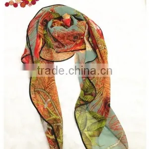 PRINTED POLYESTER SCARF thumbnail-3