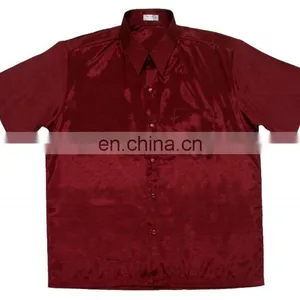 Lofbaz Men Casual Camp Work Everyday Button Down Plain Short Sleeve Shirts thumbnail-6