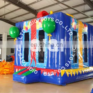2013 Birthday Gift Box Trampoline/jumping Bed, EN14960, Blue thumbnail-1
