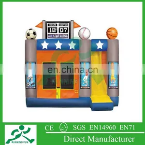 Top Quality Inflatable Bouncy Castle With Slide thumbnail-1