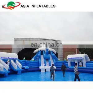 Commercial Inflatable Land Water Park / Kids & Adults Inflatable Water Sports / Outdoor Inflatable Amusement Park Project thumbnail-4