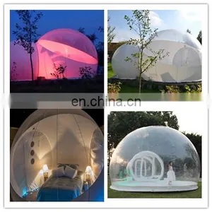 2017 Popular Romantic Clear Giant Inflatable Dome Bubble Tent for Sale, Transparent Bubble Tent for Commercial thumbnail-1