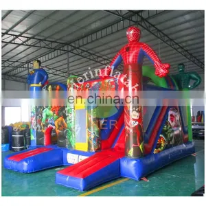 2017 Aier Hot Sale Superhero Inflatable Bouncer Combo/ Inflatable Castle Combo thumbnail-2