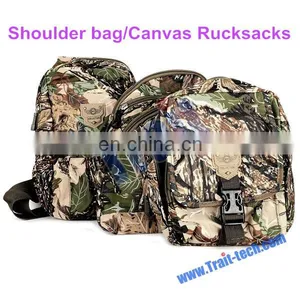 Waterproof Unisex Outdoor Climbing Camping Hiking Trekking Sport Bags Military Shoulder Bag Canvas Rucksacks thumbnail-1