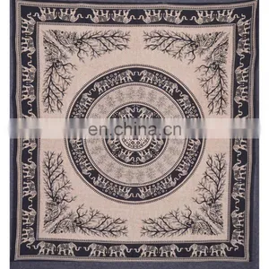 Hippie Indian Mandala Tapestry thumbnail-1