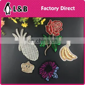 Wholesale New Design Popular Fashion Sequin Patch With Beads thumbnail-1