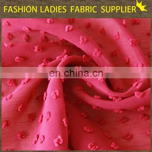 CHIFFON Dot 2014 New Design 100% Polyester 70D Solid Chiffon Dot Fabric for Girls thumbnail-1