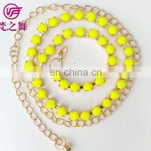 Colorful Performance Belly Dance Waist Chain Accessory P-9051# thumbnail-1