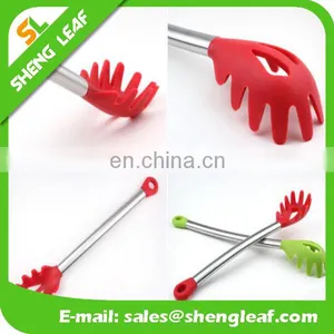 Silicone Noodle Ladle Red Stainless Steel Handle Spoon Scoop thumbnail-2