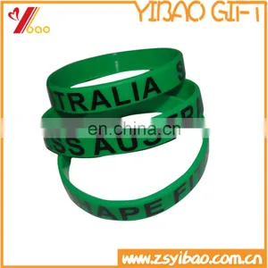 Cheapest Customized Printed Logo Silicone Wristband thumbnail-1