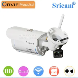 Onvif Sricam Outdoor Waterproof IP Camera 128G MicroSD Card Wireless Camera Plug & Play 720P H.264 CMOS Camera thumbnail-3
