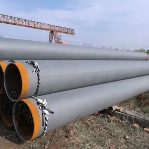 Conveying Fluid Petroleum Gas Oil Anticorrosion Round Welded Steel Pipe Plastic Coated thumbnail-2