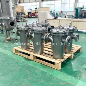 DN100 Basket Strainer Filter Machine for Water Treatment Used in Steel Plant, Steam Power Plant thumbnail-1
