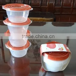 Good Selling 4 Pcs Plastic Food Storage Container 760ml thumbnail-2