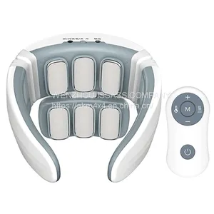 Intelligent Voice Call 3D Neck Massager Remote 2 Level Infrared Heating Pain Neck Care Massager thumbnail-4