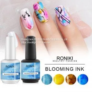 RONIKI Marble Ink Gel Polish China Factory Nail Painting Color Gel thumbnail-1