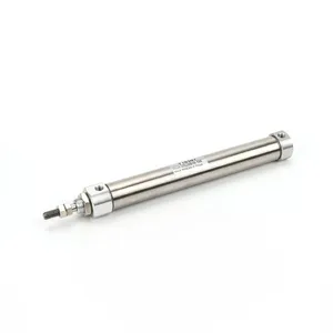 Single Rod Double Action 10/12/16mm Bore 10~150mm Stroke CDJ2B Stainless Steel Mini Pneumatic Air Cylinder thumbnail-1