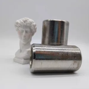 Stainless Steel Cylindrical 304 Tube Nut Round Weld Threaded Screw Sleeve thumbnail-1