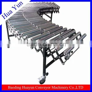 Expandable Roller Conveyor, Accordion Roller Conveyor, Flexible Roller Conveyor thumbnail-1