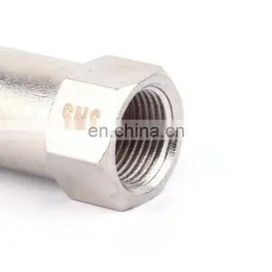 New Design SNS CV Series Nickel-Plated Brass Check Valve Screw Thread One Way Non Return Valve thumbnail-2