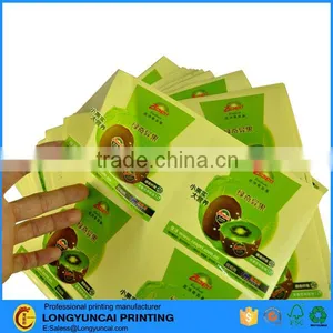 Customized Eco-friendly Self Adhesive PET Transparent Sticker for Fruit Packaging thumbnail-1