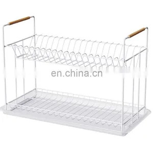 Multifunction 2 Tier Dish Rack Kitchen Organizer Sink Drying Rack thumbnail-1