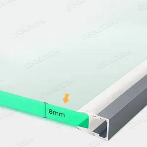 30/40/50CM Cabinet Glass Bar Light ,8MM 10MM Thick Floating Shelf Clamp Gradevin 12V Dim LED Linear Strip With Sensor thumbnail-3