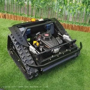 Wireless Robot Mower, China Remote Control Lawn Mower With Tracks Price, Radio Controlled Mower for Sale thumbnail-5