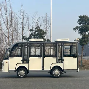 Lk08 Electric Sightseeing Bus With Seats and Doors | Fully Enclosed 8-seater Sightseeing Bus | Electric Vehicle for Reception in Factories and Wharves thumbnail-3