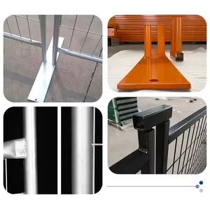 6ft X 10ft Galvanized Construction Temporary Fence Canadian Wholesale Price Stocked in Canada thumbnail-3