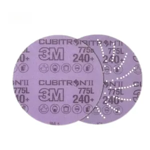 3M 775L 6 in Sanding Disc 3m Cubitron Porous Cool Cut Ceramic Sand Disc Cubitron II Hookit Abrasive Disc for Grinding thumbnail-1
