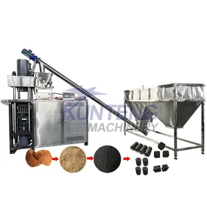 Coconut Shell Charcoal Forming Machine Hydraulic Hookah Charcoal Barbecue Charcoal Making Machine thumbnail-1