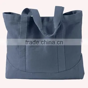 China Wholesale Eco Natural Canvas Messenger Shoulder Tote Bag thumbnail-2