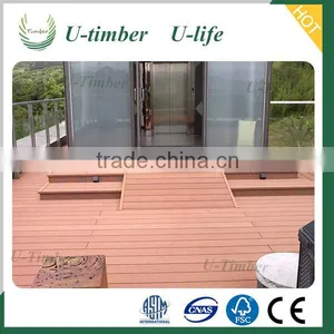 Outdoor Wood Plastic Composite Decking Use Engineered Technology thumbnail-1