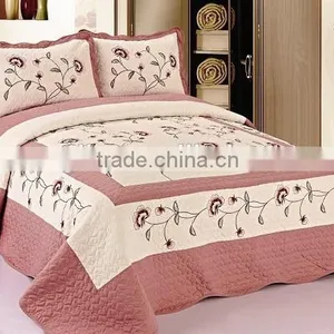 Hot Sale 3Pcs Embroidered Bedspread Set thumbnail-1