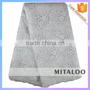 Mitaloo MOG0201 New Double Organza Lace Embroidered Fabric With Sequins thumbnail-4