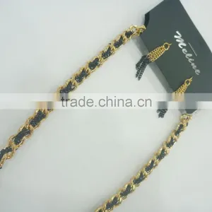 FASHION METAL CHAIN TASSEL NECKLACE EARRING SET thumbnail-3