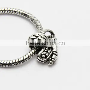 Creative Pdora Bracelet Accessories Anti-silver Large Hole Butterfly Shape Zinc Alloy Beads thumbnail-3
