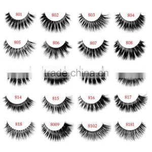 Private Label Horse Fur Lashes, 3d Mink Eyelashes,mink Strip Eyelashes Mink the Eyelash Extension Quality Choice thumbnail-6