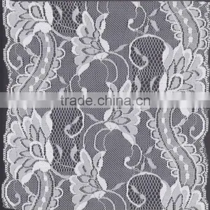 White Swiss Voile Jacqaurd Lace Trim for Bra thumbnail-1