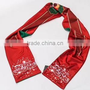 Hot Sale Sublimation 100% Polyester Printed Knitted Football Fan Scarf thumbnail-3