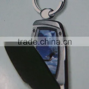 Metal Photo Frame Mobile Phone Shape Keychain thumbnail-1