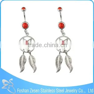 Turquoise Blue Zricon Body Jewelry Belly Ring Stain thumbnail-2