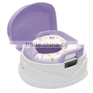 PM2398 4 in 1 Deluxe Soft Seat Potty Trainer and Stepstool - Seat With Handle thumbnail-1