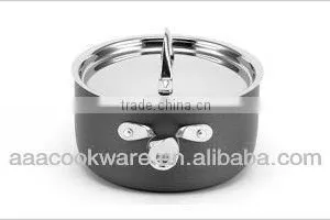Professional Hard-anodized Aluminium Kitchenware/cookware With Stainless Steel Lid thumbnail-2