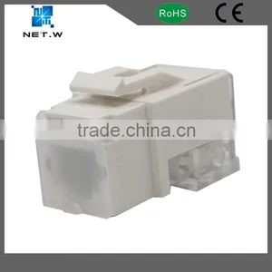 Cat5 Felame Keystone Jack Rj45 Cat6 Blue W Cable Holder thumbnail-2