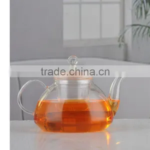 Artistic Borosilicate Handmade Clear Glass Water Pot With Handle thumbnail-1